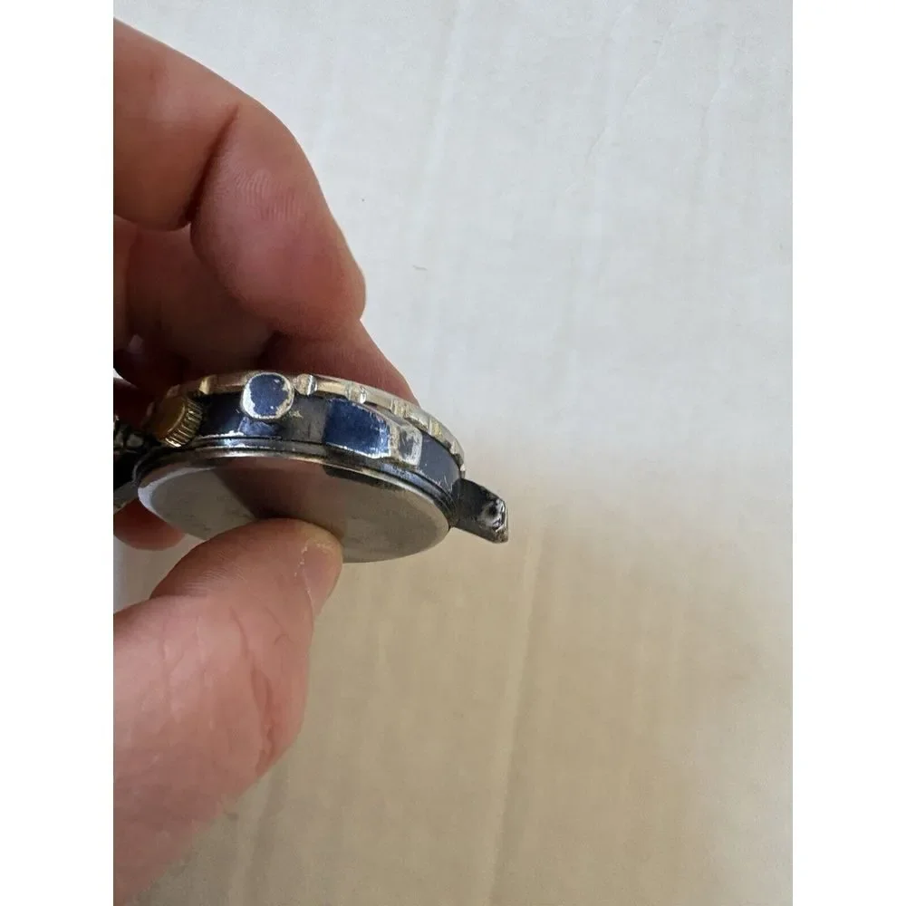 FMD FMDGF009 No Band Blue Quartz Analog Men's‎ Watch For Parts